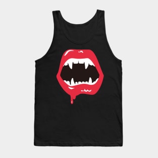 Vampire Teeth Halloween Tank Top